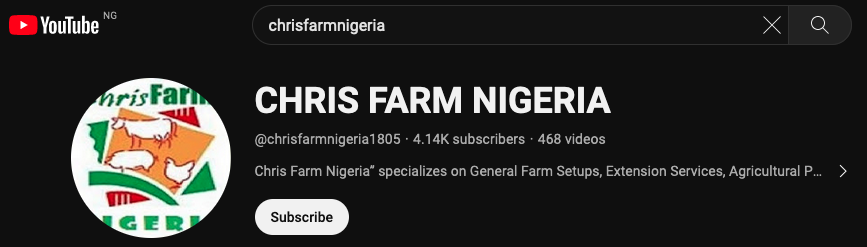 Chris Farm Nigeria on YouTube